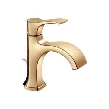 Imagem de hansgrohe Locarno - Torneira para pia de banheiro com furo de 20 cm de altura em bronze escovado, 04810140