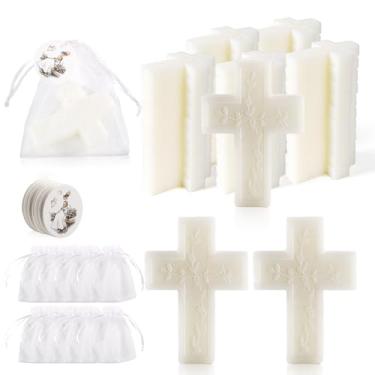 Imagem de Conjunto de 50 lembrancinhas de batismo para meninas e meninos, lembrancinhas de festa de batismo para convidados, lembranças de batismo para lembrancinhas de primeira comunhão, Recuerdos De Bautizo
