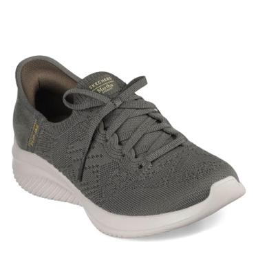 Imagem de Skechers Tênis feminino Martha Stewart Ultra Flex 3.0-Back on Track Hands Free Slip-ins, Oliva, 40