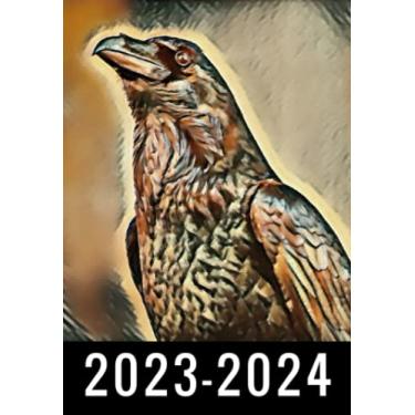 Imagem de Raven 2-Year 2023-2024 Pocket Planner: Monthly Calendar & Agenda Organizer, Monthly Appointment Book, Jan 2023 Dec 2024 Personal Time Management, ... your next 2 years, Gifts For Raven lovers.