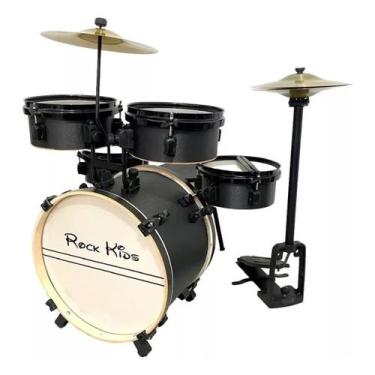 Imagem de Bateria Musical Acústica Infantil Rmv Rock Kids Com Chimbal, Bateria I