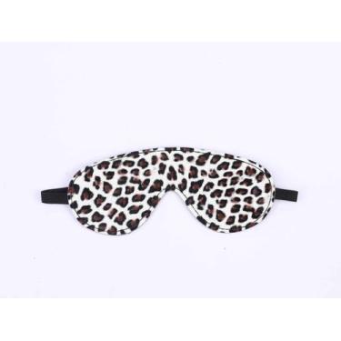 Imagem de Venda Tapa Olhos Com Elástico Estampa de Onça Branca e Preto - Aphrodi