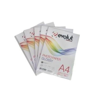 Imagem de Papel Fotográfico Foto 180g A4 Glossy 100 Folhas Evolut Brilhante - Ga