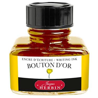 Imagem de Herbin The Jewel of Inks Tinta Para Caneta Tinteiro, Dourado (Bouton D'Or), 30 ml