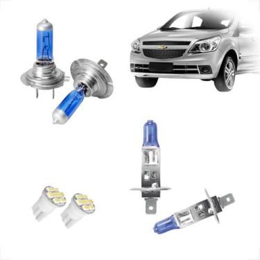 Imagem de Kit de Lâmpadas Halógena Super Branca H7 H1 Farol Alto e Baixo para Ag