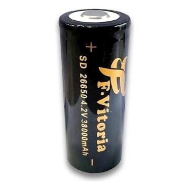 Imagem de 1 Baterias Vitoria Lanterna 26650 4,2v 28800mah X1000 Recarregável De 