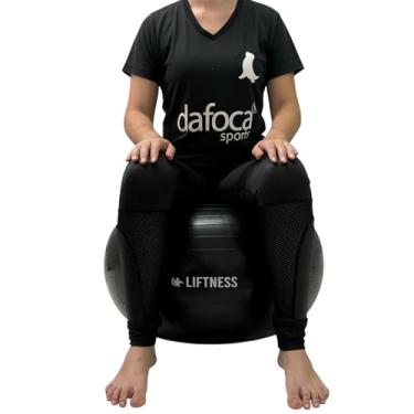 Imagem de Bola de Ginástica Pilates Fisioterapia Pélvica 65cm Preto Liftness Dafoca Sports