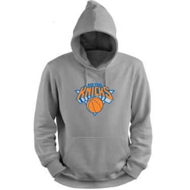 Imagem de Blusa Moletom Capuz Basquete New York Knickss Basketball Nba - Loja Wh