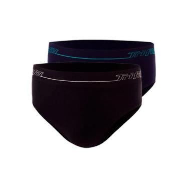 Imagem de Kit com 2 Cuecas Slip Trifil 0543 Colorido, Preto, G