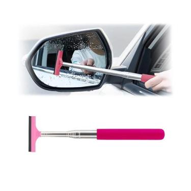 Imagem de Limpador de Espelho Retrovisor de Carro 8sanlione - Retrátil e Rosa