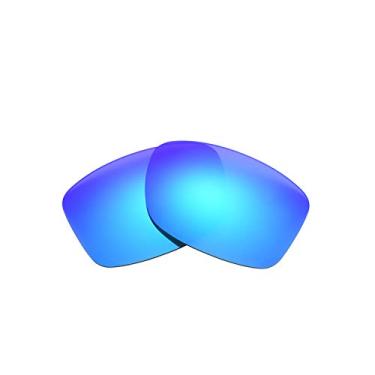 Imagem de NicelyFit Lentes de reposição polarizadas para óculos de sol Oakley Jupiter Squared (espelhado azul gelo)