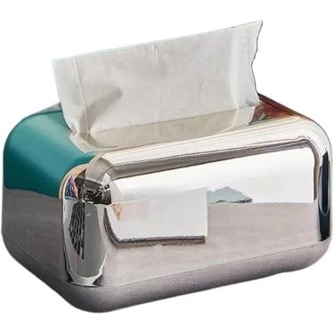 Imagem de Porta-caixa de tecido, caixa de armazenamento de guardanapo, caixas de tecido douradas de luxo, porta-guardanapo, caixa de papel, organizador, ornamento, artesanato, suporte de tecido de mes