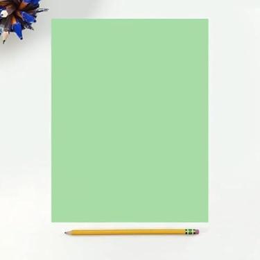 Imagem de Papel de cópia colorido, 9 kg, 21 x 28, 500 folhas por resma (verde)