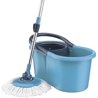 Imagem de Mop Giratório Fit com Balde de 8L – Limpa, Lava e Seca com Facilidade, Leve e Resistente, Ideal para Pisos e Superfícies