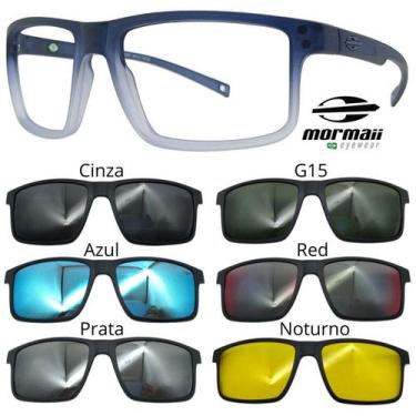 Imagem de Armação de Grau Mormaii 6127 Swap 5 com 6 Clipons - Escolha, Cinza fos