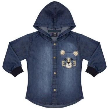 Imagem de Camisa Infantil Look Jeans Manga Longa Jeans, 04
