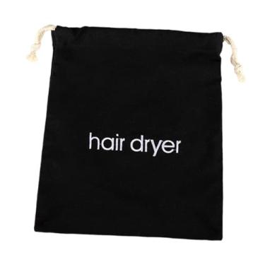 Imagem de Bothyi Bolsa de armazenamento de secador de cabelo Organizador de tração Bolsa de tração simples bolsa de armazenamento compacta bolsa de viagem multi, Preto