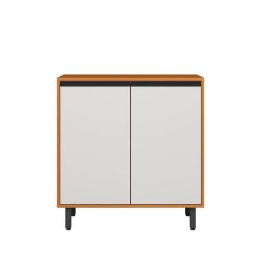 Imagem de Balcão 80cm Ravena 2 Portas 1 Prateleira Removivel - Freijó UV/Off Acetinado Poliman