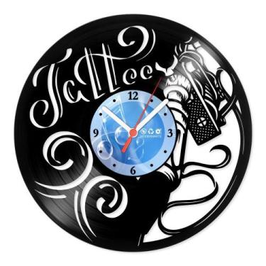 Imagem de Relógio De Parede Disco Vinil Profissões - Tattoo - VPR-048 - Modernar