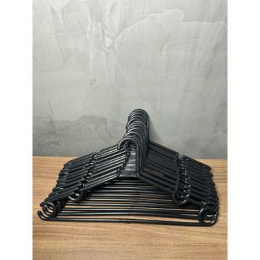 Imagem de Cabide adulto kit com 10 20 30 40 50 60 70 unidades reforçado para cal