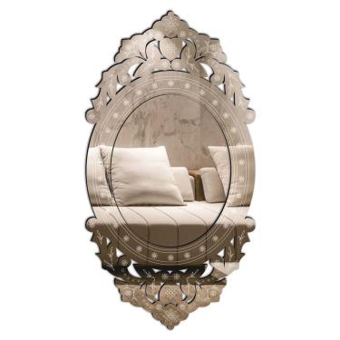 Imagem de Espelho Decorativo Veneziano Pegui 16X32 3890