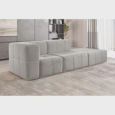 Imagem de Sofá Modular 3 Lugares Bouclé