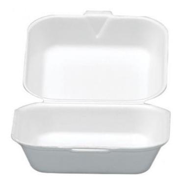 Imagem de Hamburgueira Isopor Darnel 100un 16 X 16 X 8cm