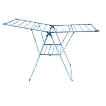 Imagem de Varal de Chão Dobrável e Portátil Roupas 3 andares(Cinza)