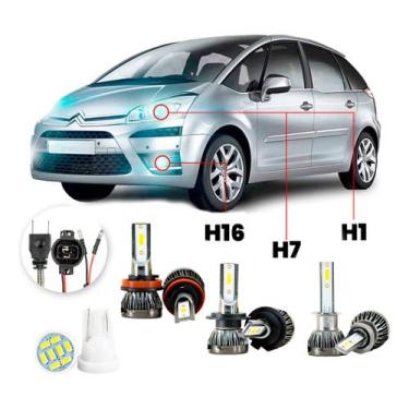 Imagem de Ultra Led Nano 22000lm Citroen C4 Picasso 2006-14 H1 H7 H16 - LUXLED y