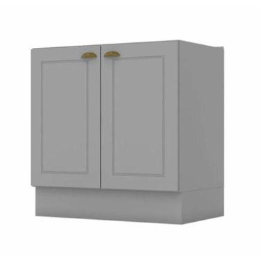 Imagem de Armário Henn 2 Portas 80cm Mdf Americanas Cinza - MÓVEIS HENN