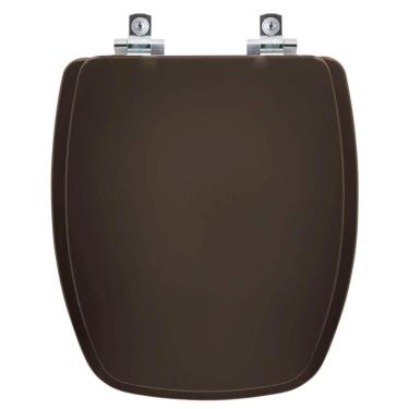 Imagem de Assento Sanitário Soft Close Stylus Marrom Café para vaso Celite