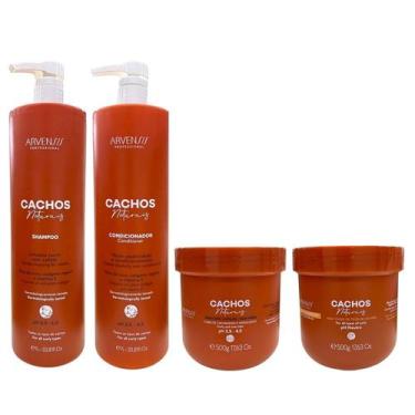 Imagem de Kit Arvensis Professional Cachos Naturais - Shampoo 1L + Condicionador