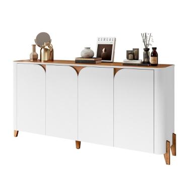 Imagem de Aparador Buffet Sala Memphis com Pés de Madeira Maciça