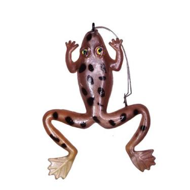 Imagem de Isca artificial rã de silicone - OTTONI, N°03 / 6,5CM, Marrom