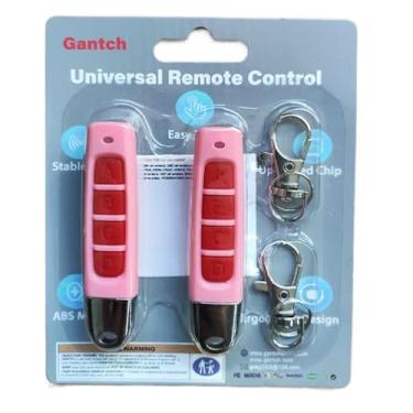 Imagem de Kit 2 Controle Remoto Cópia Duplicador Copiador Alarme Carro Veículo Motor Portão Porta Eletrônico Garagem Casa Residência Condomínio todo Brasil Top ABCD (Rosa-vermelho, ABCD)