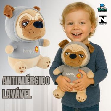 Imagem de Pelúcia Cachorro 27cm com Moletom Zíper Lavável - Toy king