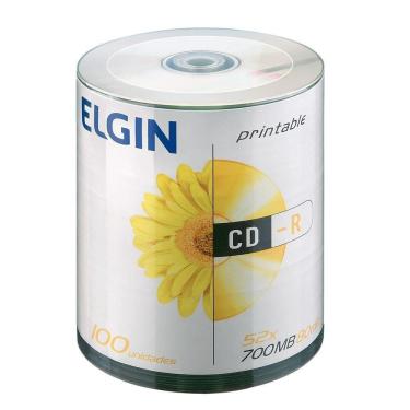 Imagem de Cd-r Elgin Midia 700mb - 80 Min - 52x Pino 100 (printable)