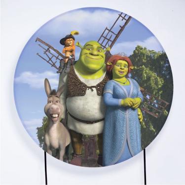 Imagem de Painel Decorativo para Festa 1,80x1,80 metros Vesti Fácil com Elástico Shrek - Fera Print