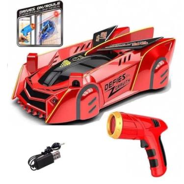 Imagem de Carro de Controle Remoto Escalador, Sensor Laser, Sobe Parede e Teto, Antigravidade