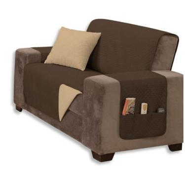 Imagem de Capa Protetora de Sofá King 2 Lugares Impermeável Dupla Face - MR ENXO