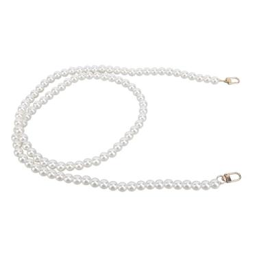 Imagem de Generic Corrente da Alça de Pérola, Vintage 110cm Fácil de Instalar a Corrente de Pérolas Substituição para Carteiras (14mm)