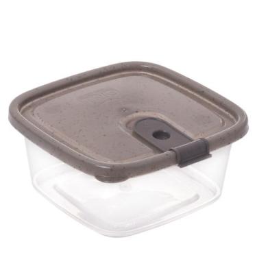 Imagem de Pote de plástico Trio quadrado 510ml Plasutil ref.5992