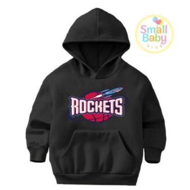 Imagem de Blusa Moletom Infantil Unissex Times de Basquete USA Houston Rockets -