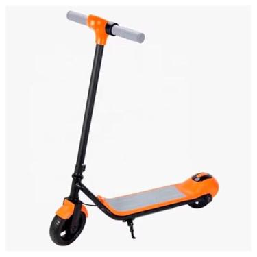 Imagem de Patinete Infantil Elétrico 2 Rodas Com Luzes Led Bluetooth Integrado Kids Portátil Cor Laranja Brinovar