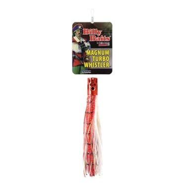 Imagem de Billy Baits Magnum Turbo Whistler Isca, Vermelho/Pérola, Cabeça de 56,6 g, Isca de Pesca