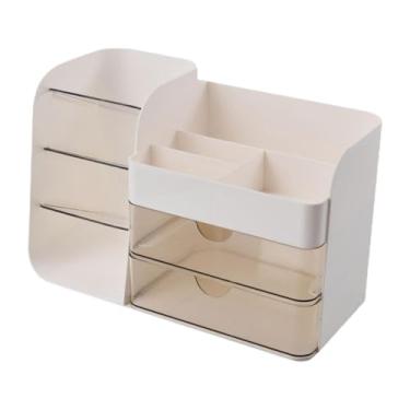 Imagem de YWJLQH Organizador de maquiagem com gavetas Beauty Essential Premium Skincare Organizador de cosméticos para penteadeira e mesa de trabalho