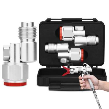 Imagem de Spray freely 2 Peças 235486 Junta Giratória Com Rosca De 7/8" Para Pistola Pulverização Tinta Sem Ar Rotação 360 Graus (Pacote 2)
