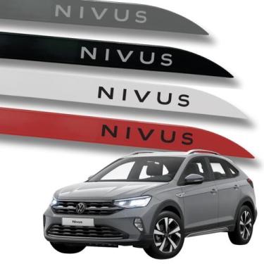 Imagem de Jogo Friso Lateral Nivus Ponta de Faca Grafia Cores Volks - Macall, Br