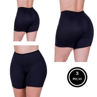Imagem de Kit 3 Short Segunda Pele Modelador - c1 KIT 3 ANÁGUA BEGE - BY TINA MO