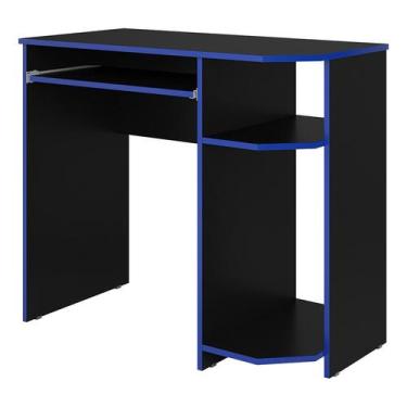 Imagem de Mesa De Computador Gamer - NoBrand, Preto/Azul